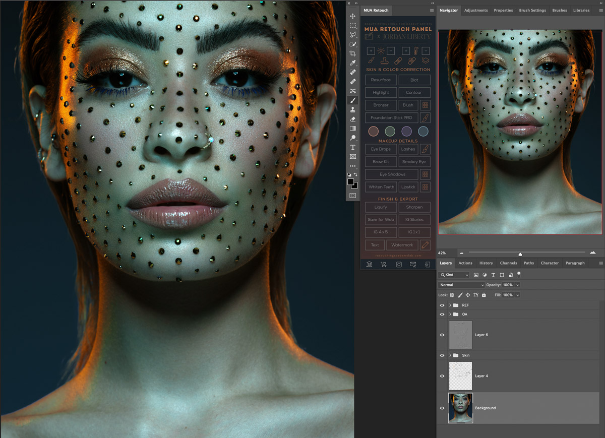 MUA Retouch Panel for Adobe Photoshop 1.0 + macOS MUA_Installation_Placement_web