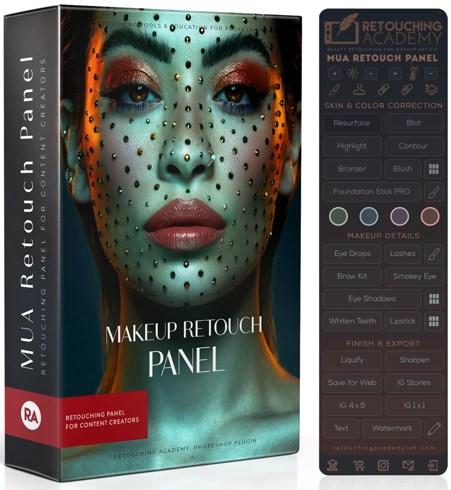 MUA Retouch Panel for Photoshop