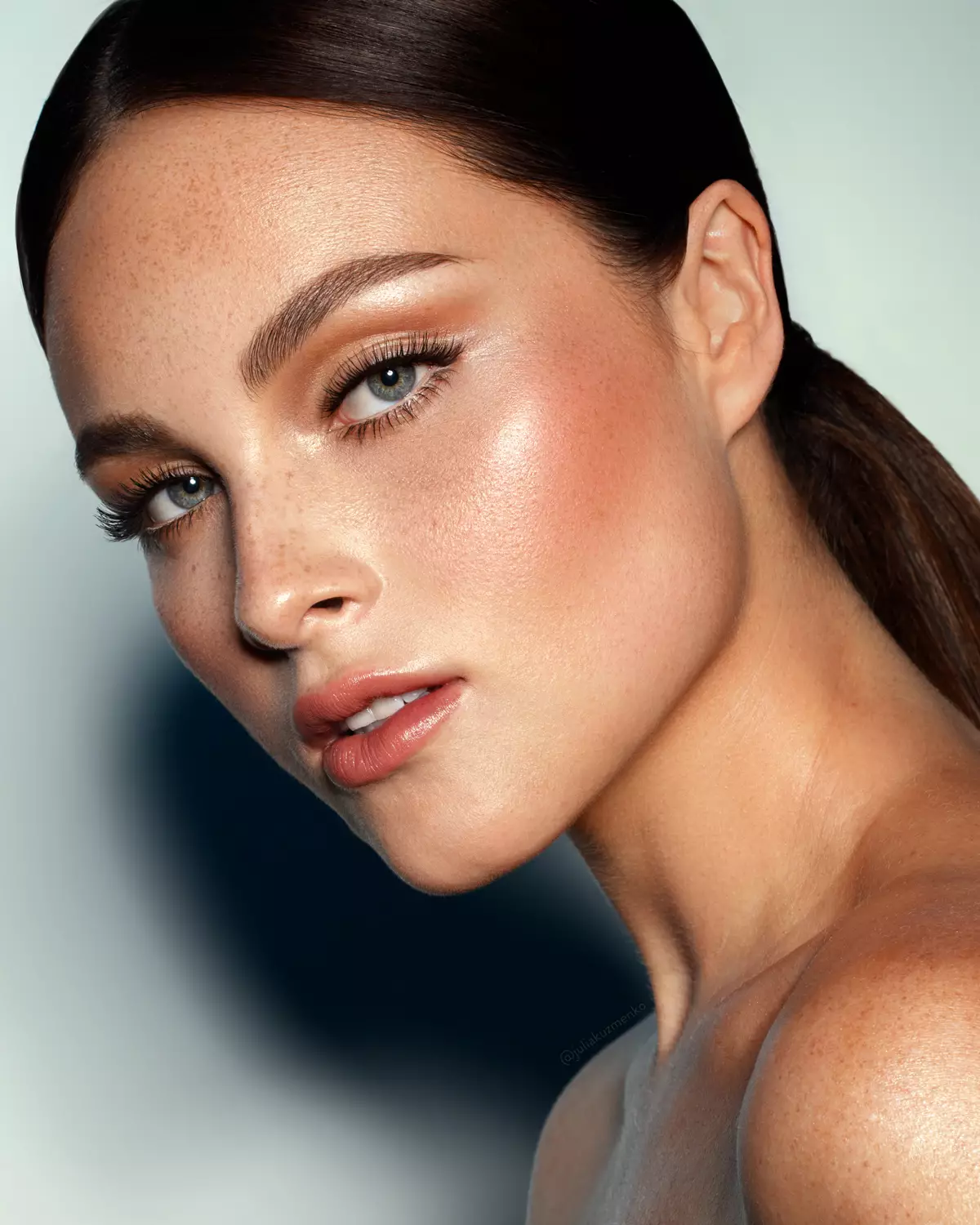 Retouched in Beauty Retouch, studio beauty shot