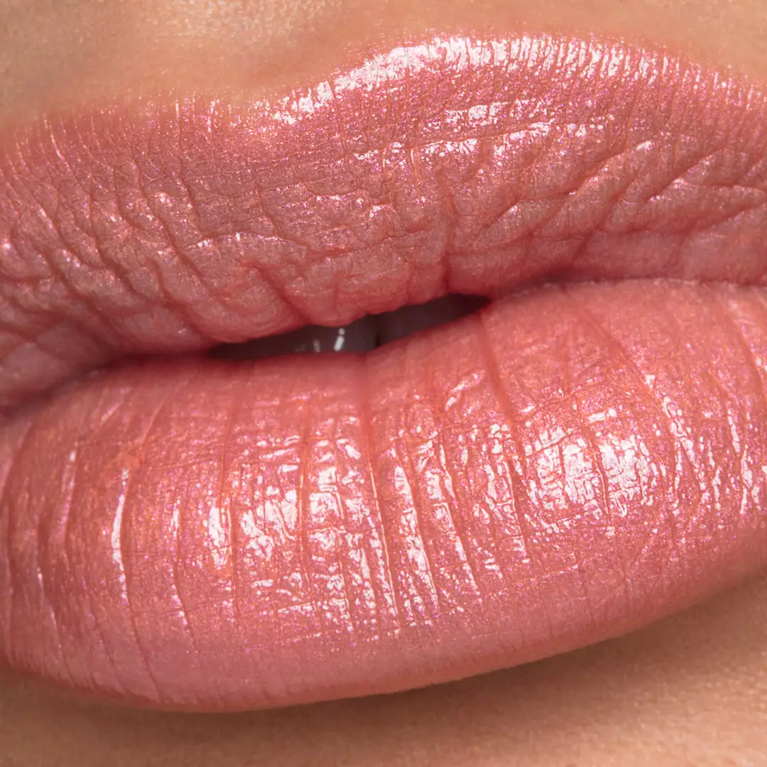 Macro lips, glossy texture