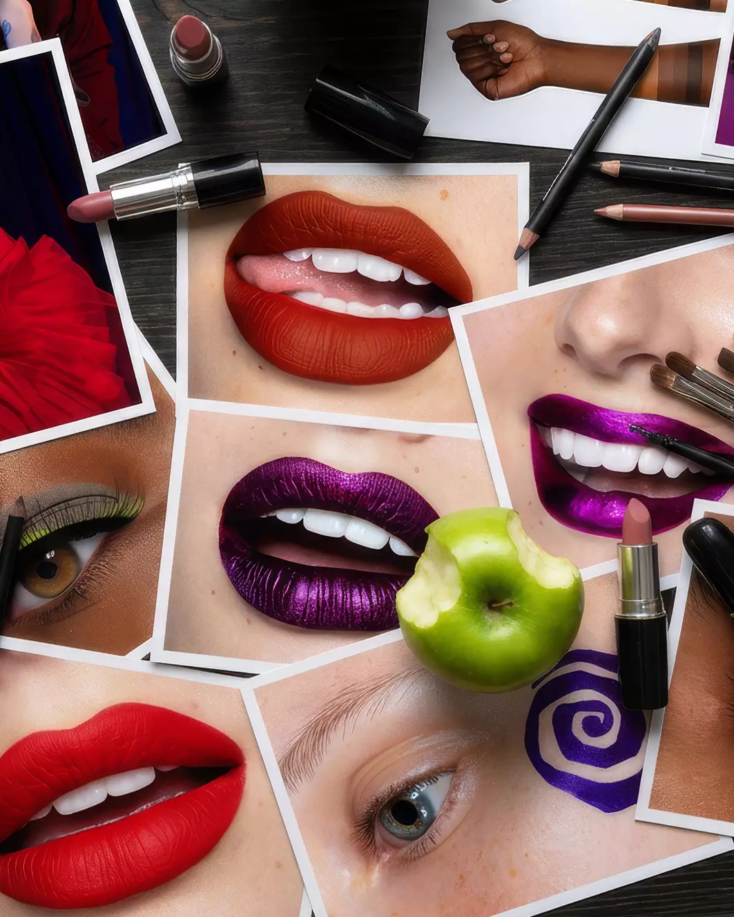 Beauty editorial retouching sample
