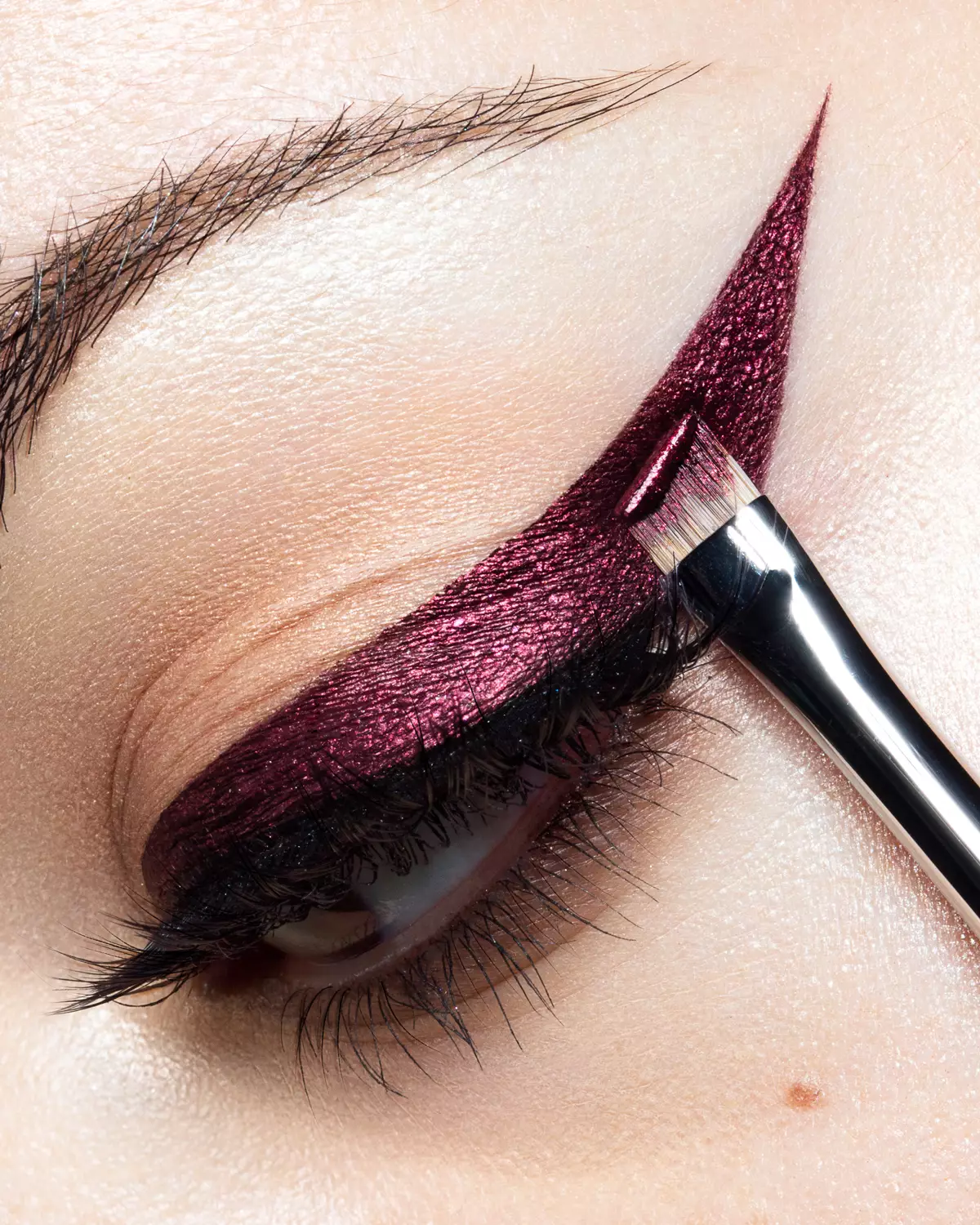 Face, makeup and hair detail retouching